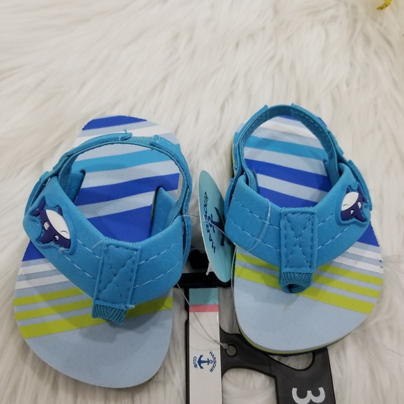 Harbor Club Blue Sandals for Baby. - Picture 2 of 6